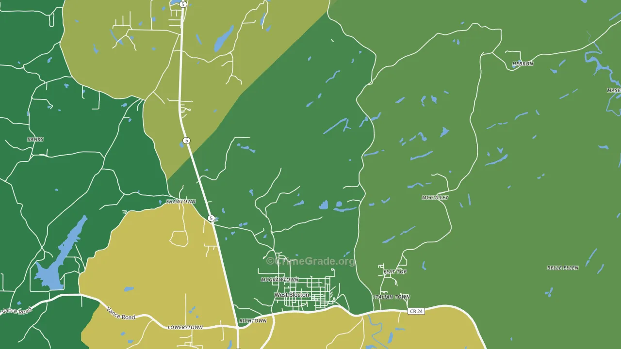 Smith Hill, AL Map of Assault Rates