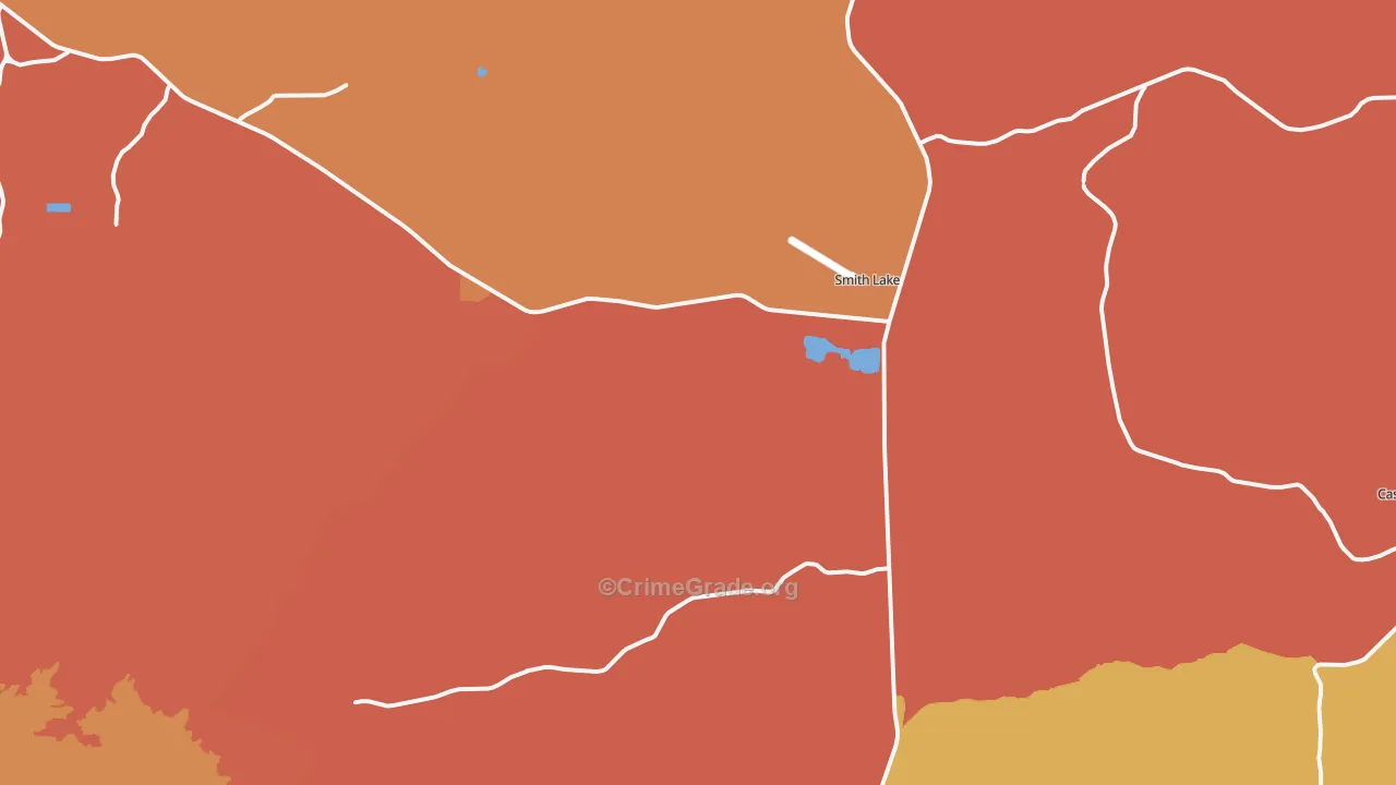 Smith Lake, NM Map of Assault Rates