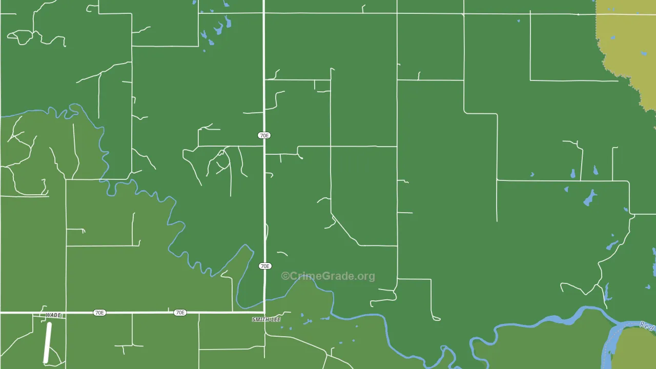 Smith-Lee, OK Map of Assault Rates