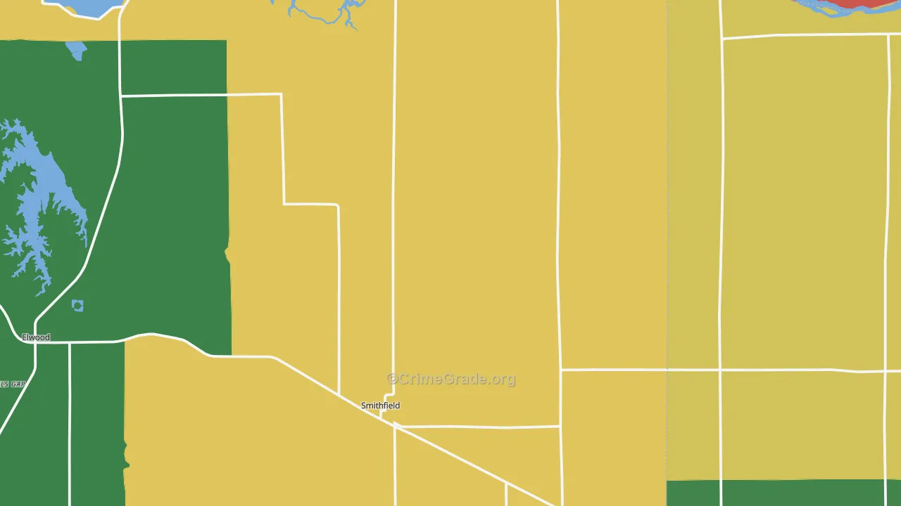 Smithfield, NE Map of Assault Rates