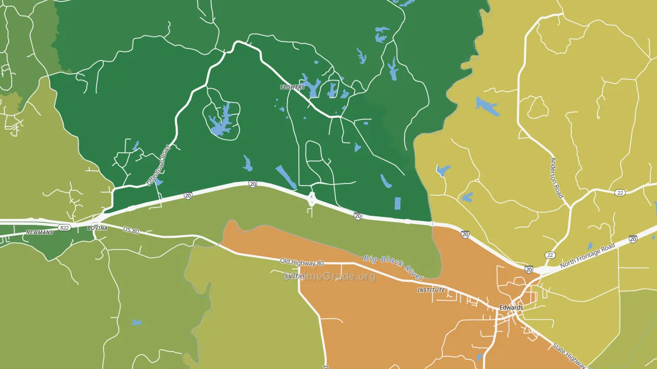 Smiths, MS Map of Assault Rates