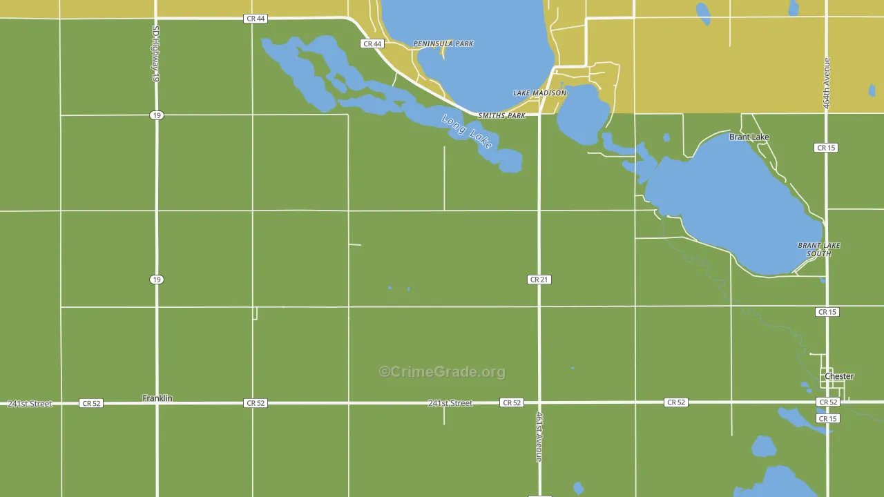 Smiths Park, SD Map of Assault Rates