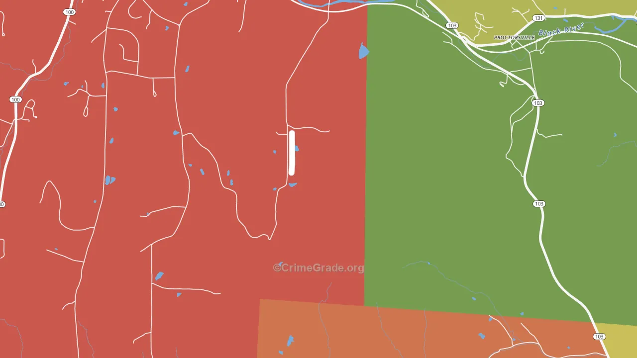 Smithville, VT Map of Assault Rates