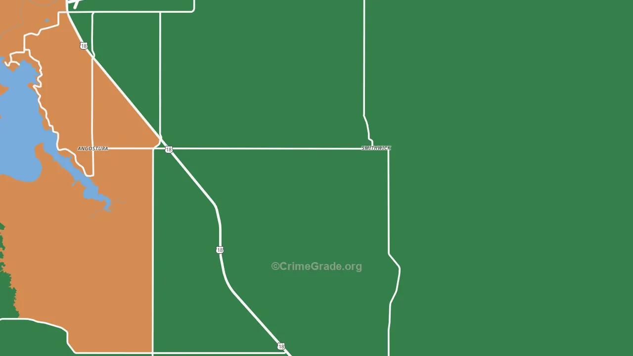 Smithwick, SD Map of Assault Rates
