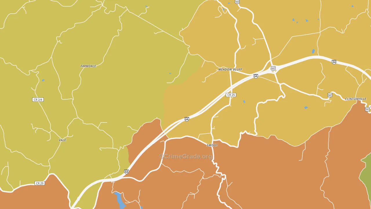 Smoot, WV Map of Assault Rates