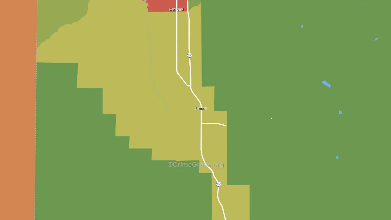 Smoot, WY Map of Assault Rates