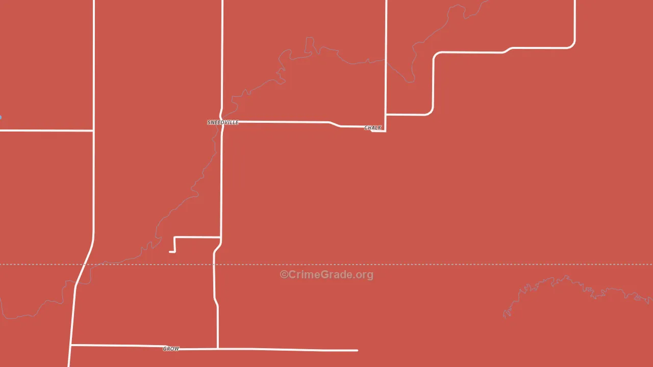 Sneedville, TX Map of Assault Rates