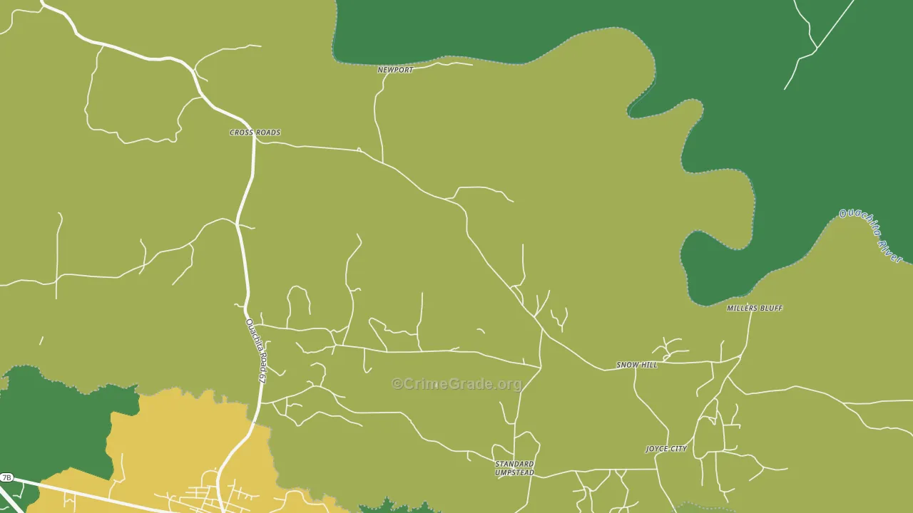 Snow Hill, AR Map of Assault Rates