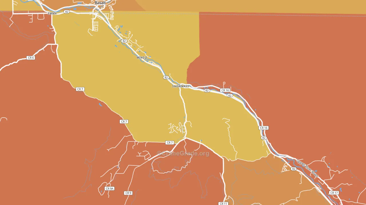 Snowmass, CO Map of Assault Rates