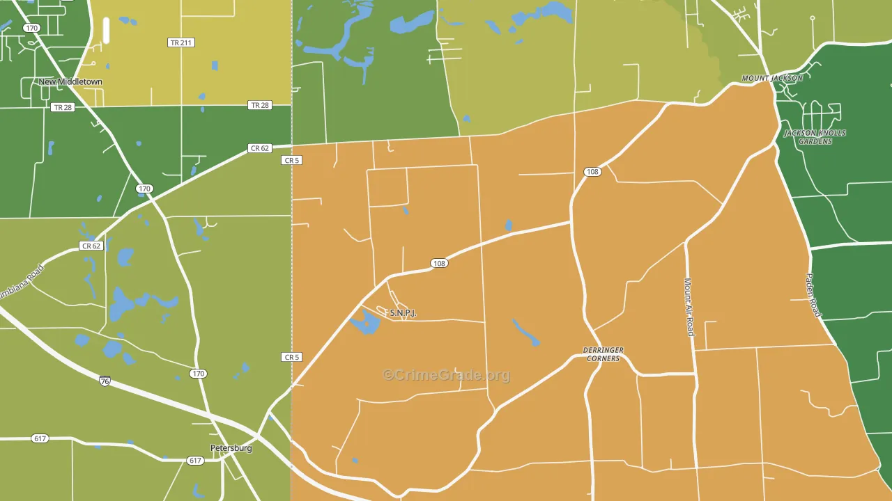 S.N.P.J., PA Map of Assault Rates