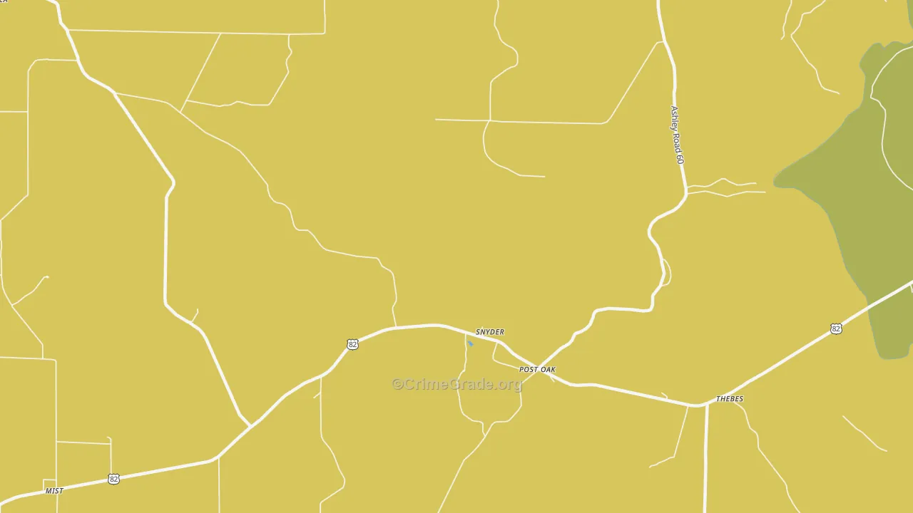 Snyder, AR Map of Assault Rates