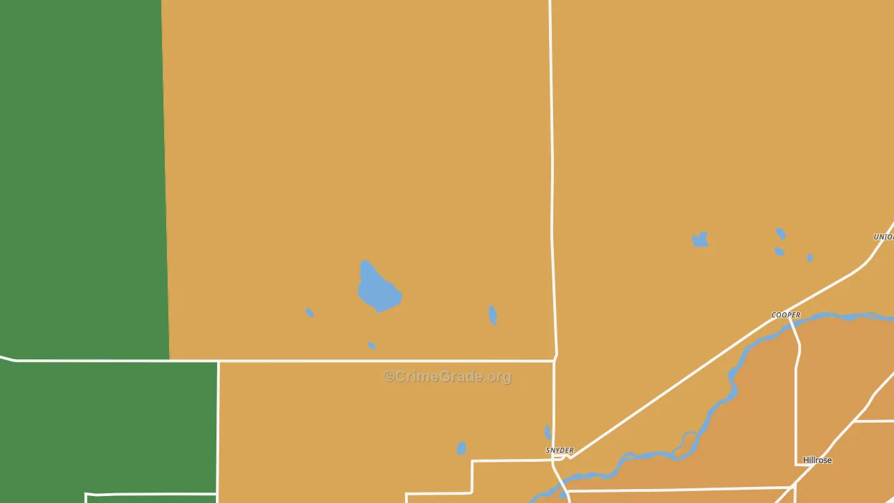 Snyder, CO Map of Assault Rates