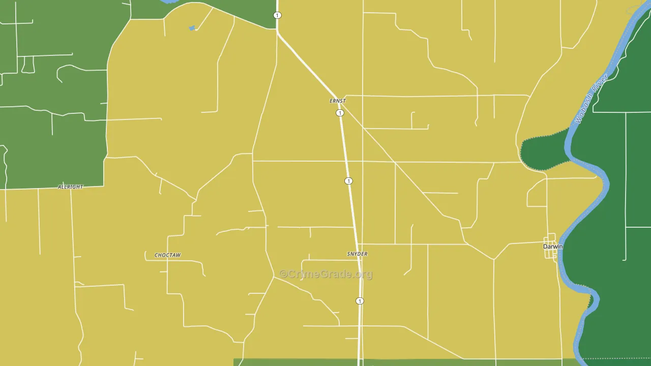 Snyder, IL Map of Assault Rates