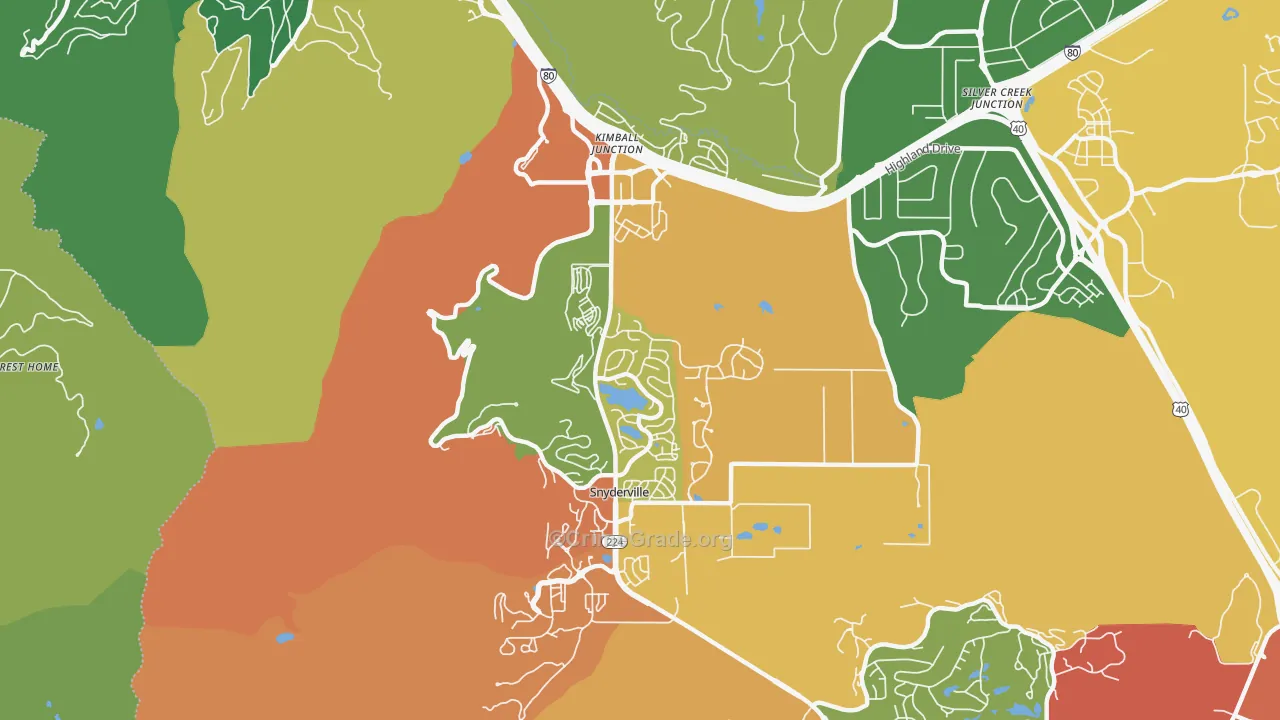 Snyderville, UT Map of Assault Rates