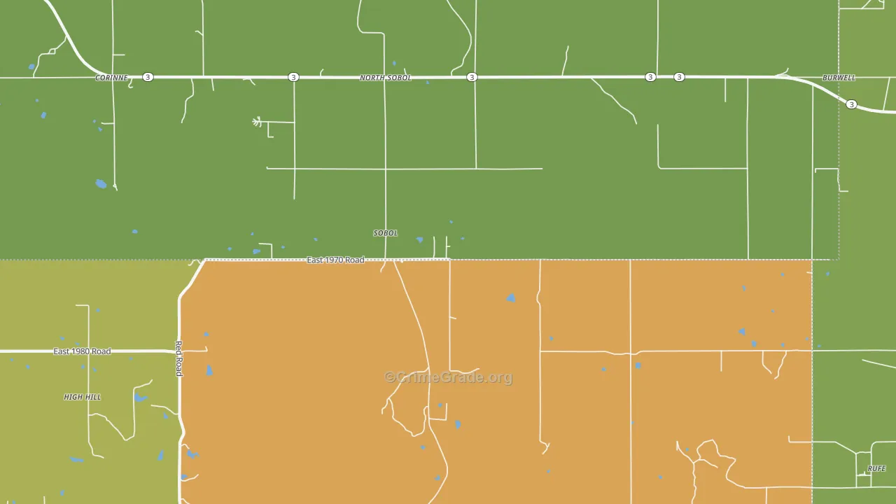Sobol, OK Map of Assault Rates