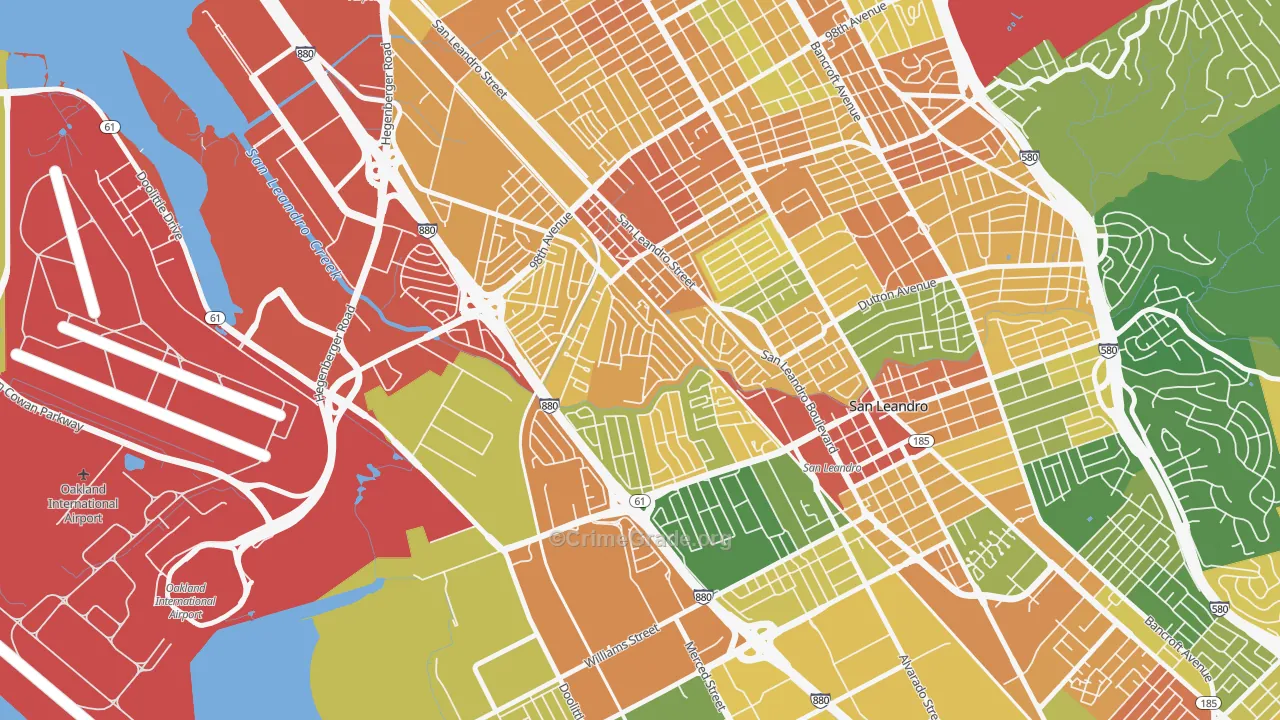 Sobrante Park, Oakland, CA Map of Assault Rates