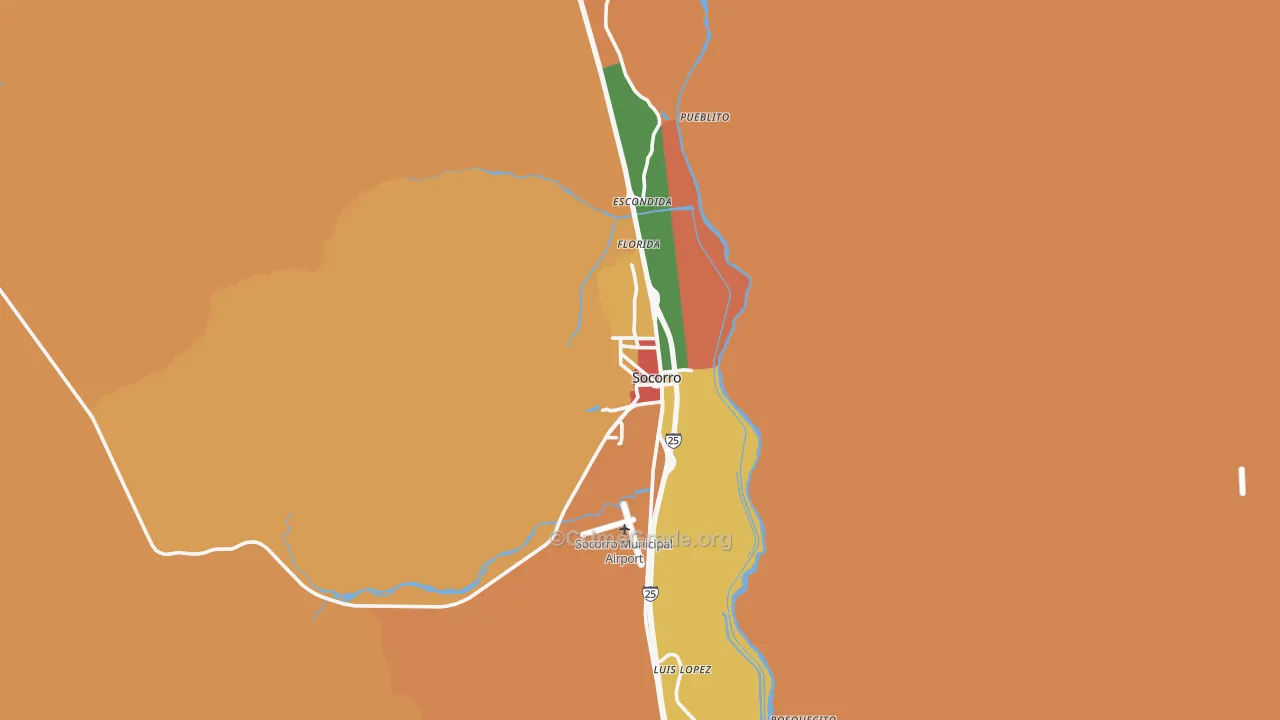 Socorro, NM Map of Assault Rates