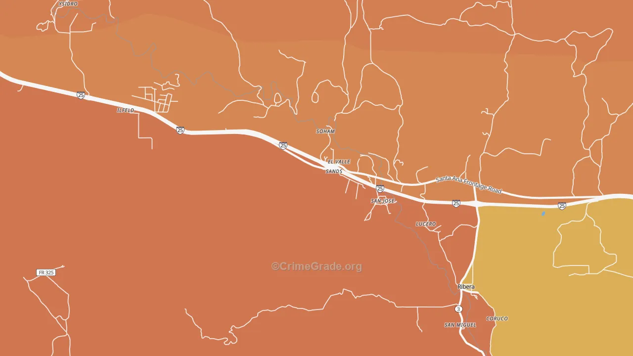 Soham, NM Map of Assault Rates