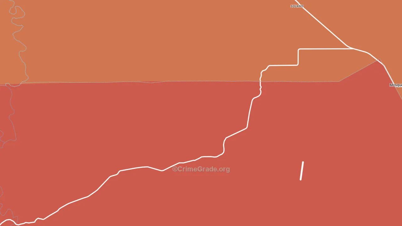 Solano, NM Map of Assault Rates