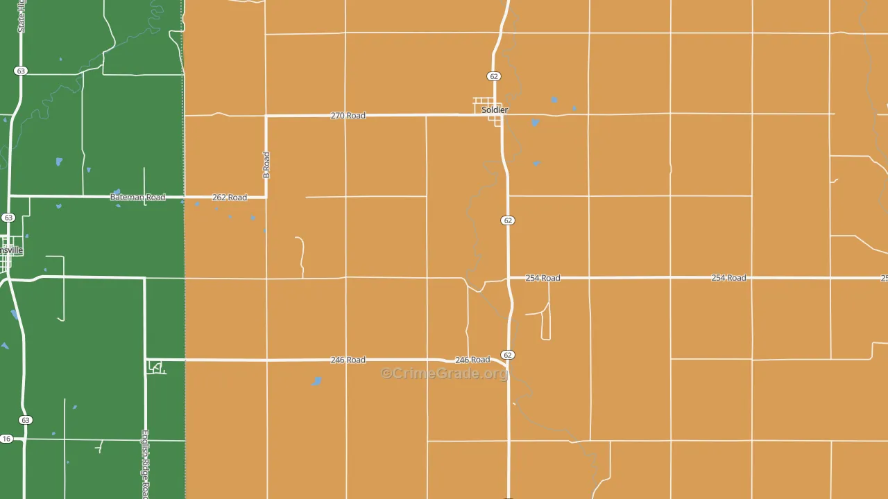 Soldier, KS Map of Assault Rates