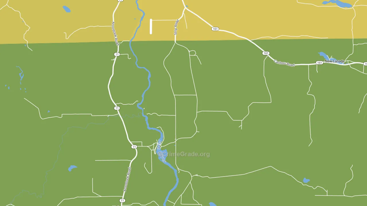Soldier Pond, ME Map of Assault Rates