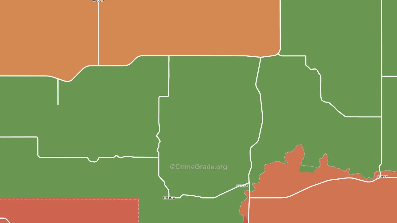 Solen, ND Map of Assault Rates
