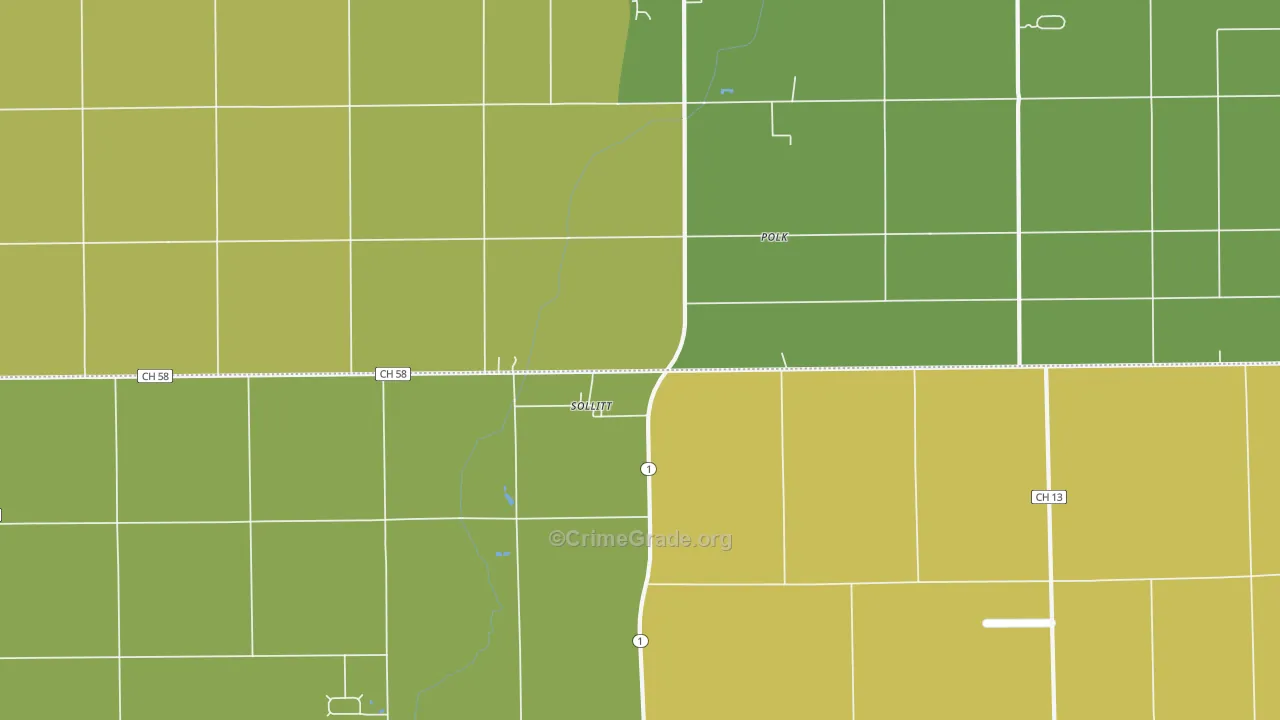Sollitt, IL Map of Assault Rates