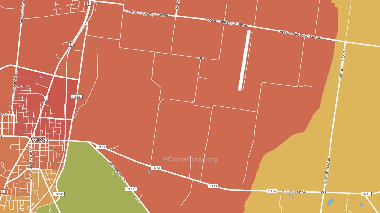 Solo, TN Map of Assault Rates