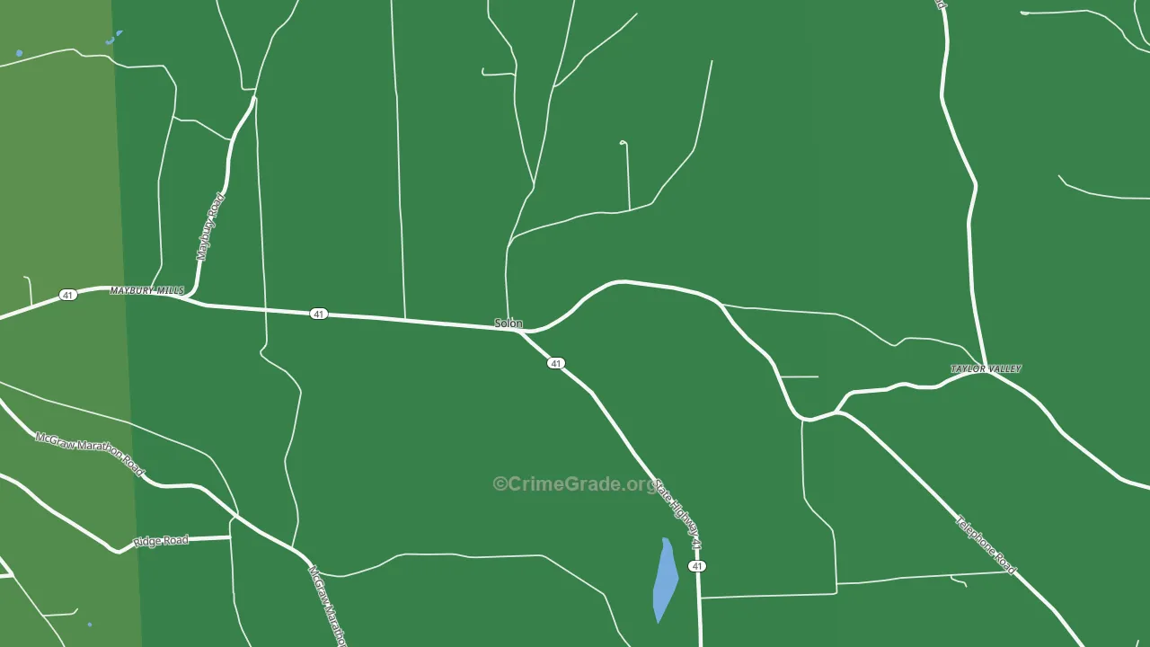 Solon, NY Map of Assault Rates