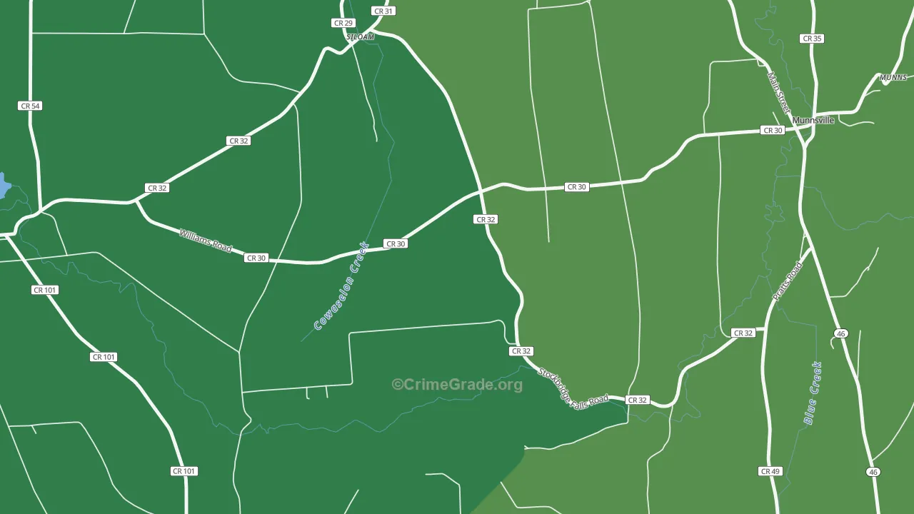 Solsville, NY Map of Assault Rates