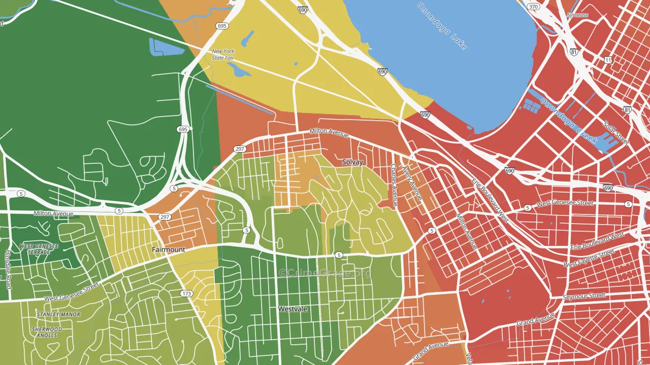 Solvay, NY Map of Assault Rates