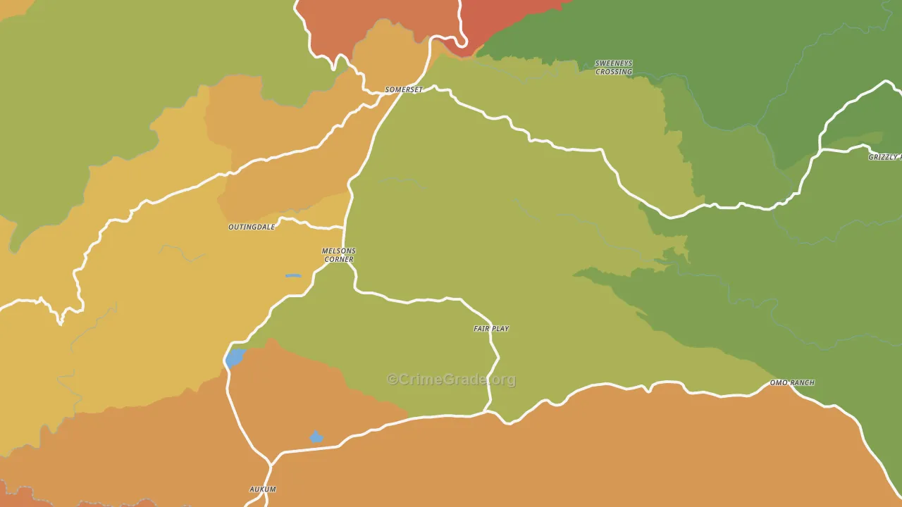 Somerset, CA Map of Assault Rates