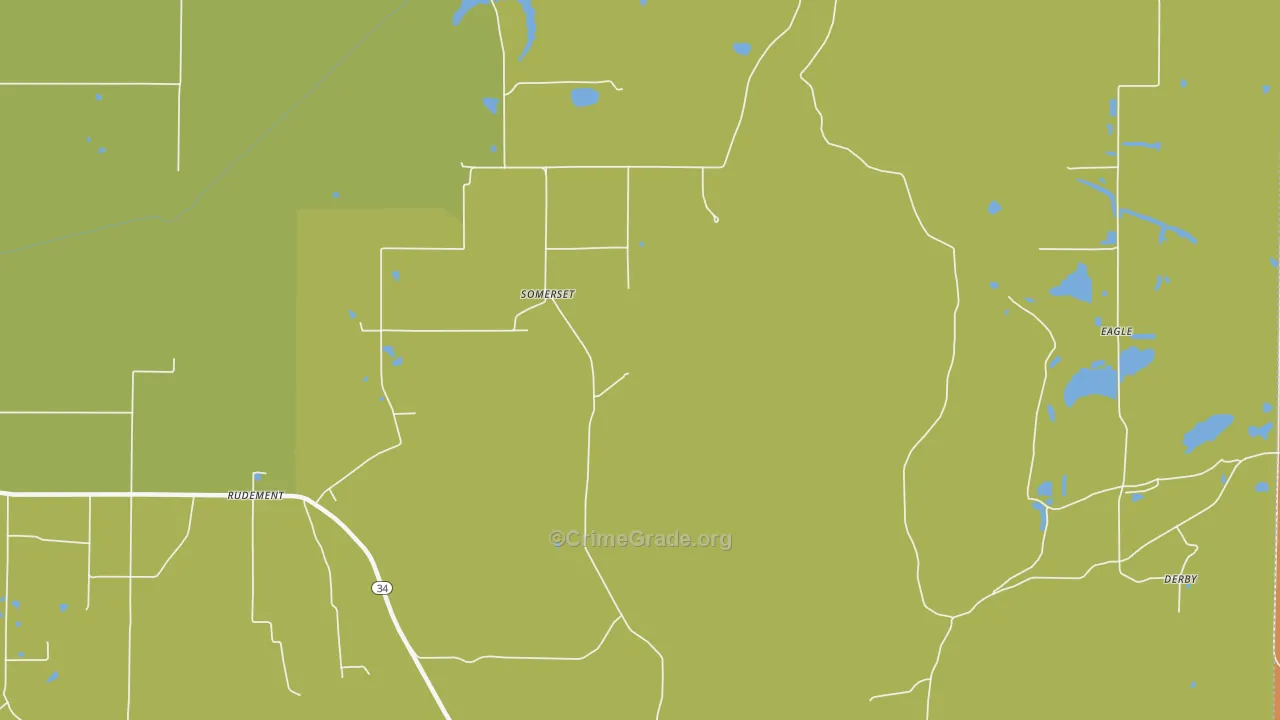 Somerset, IL Map of Assault Rates