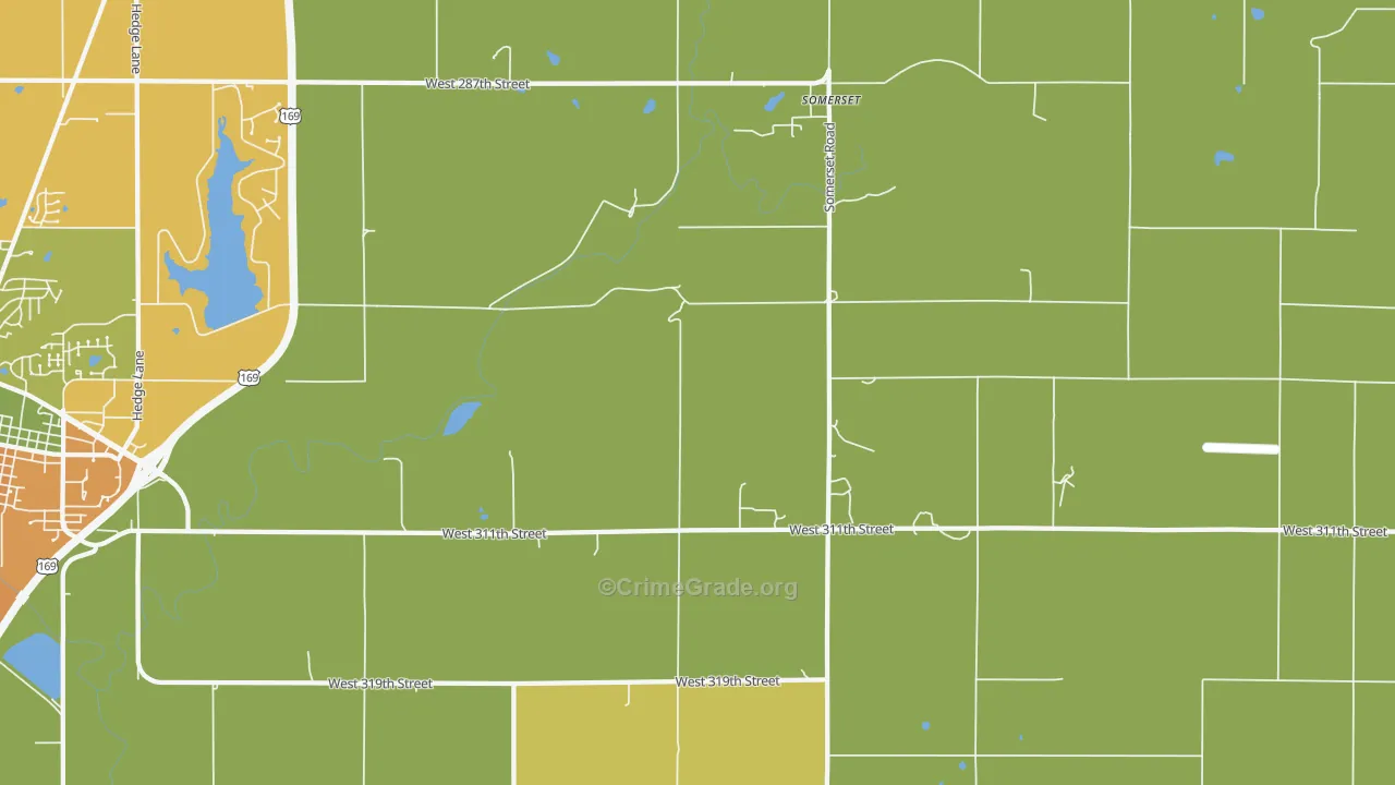 Somerset, KS Map of Assault Rates