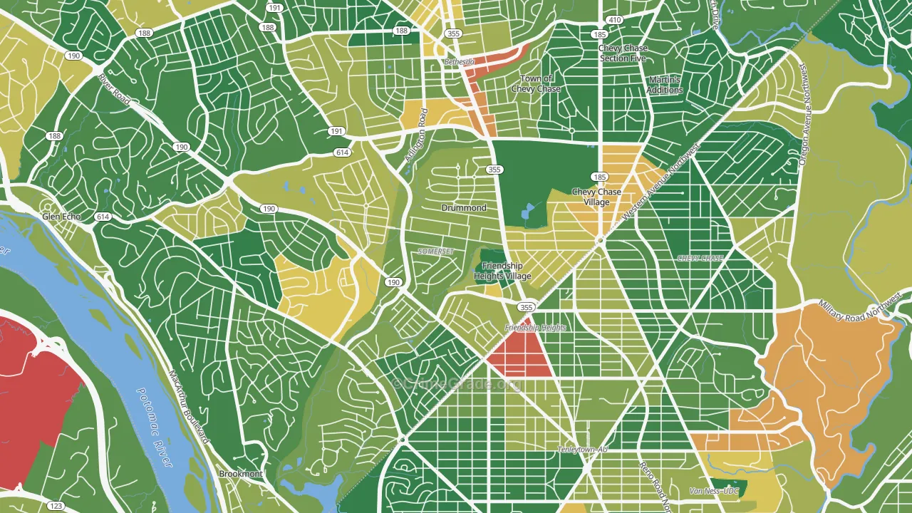 Somerset, MD Map of Assault Rates