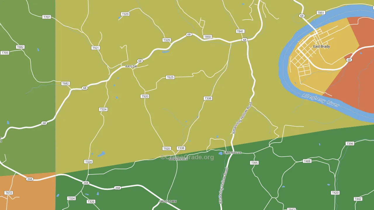 Somerville, PA Map of Assault Rates