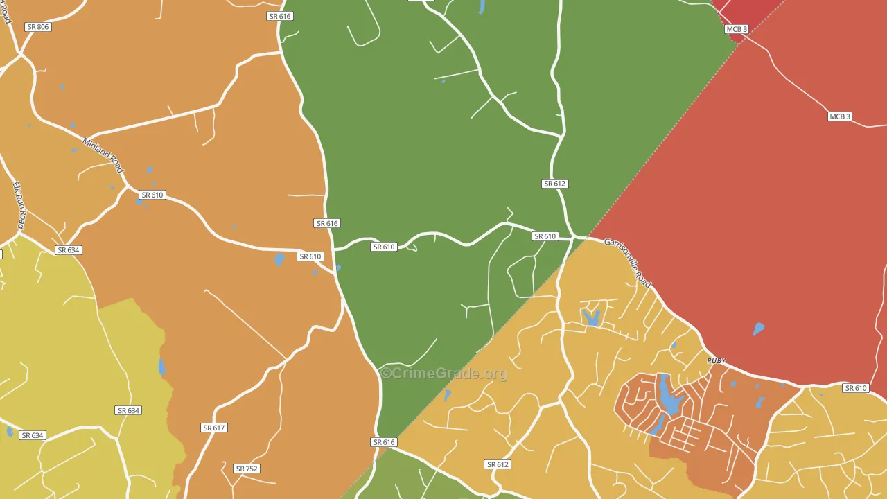 Somerville, VA Map of Assault Rates