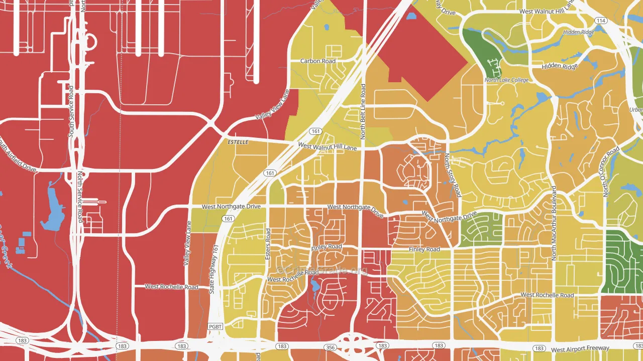Song, Irving, TX Map of Assault Rates