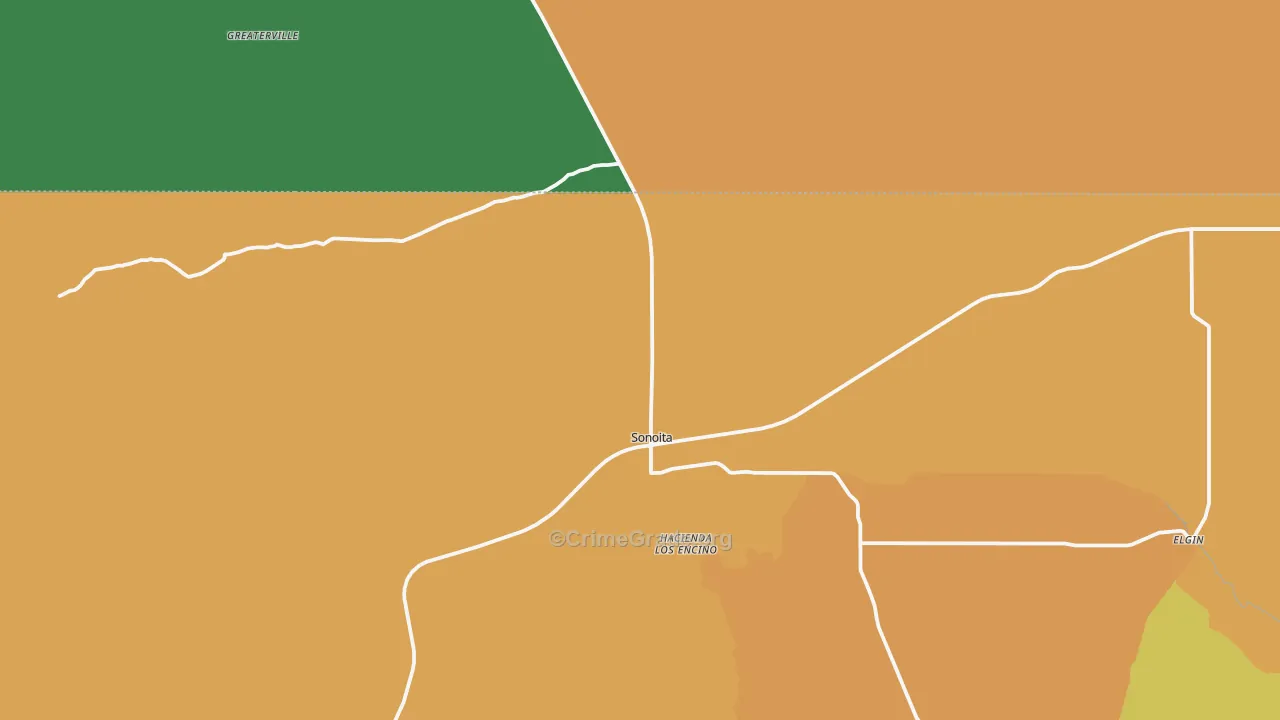 Sonoita, AZ Map of Assault Rates