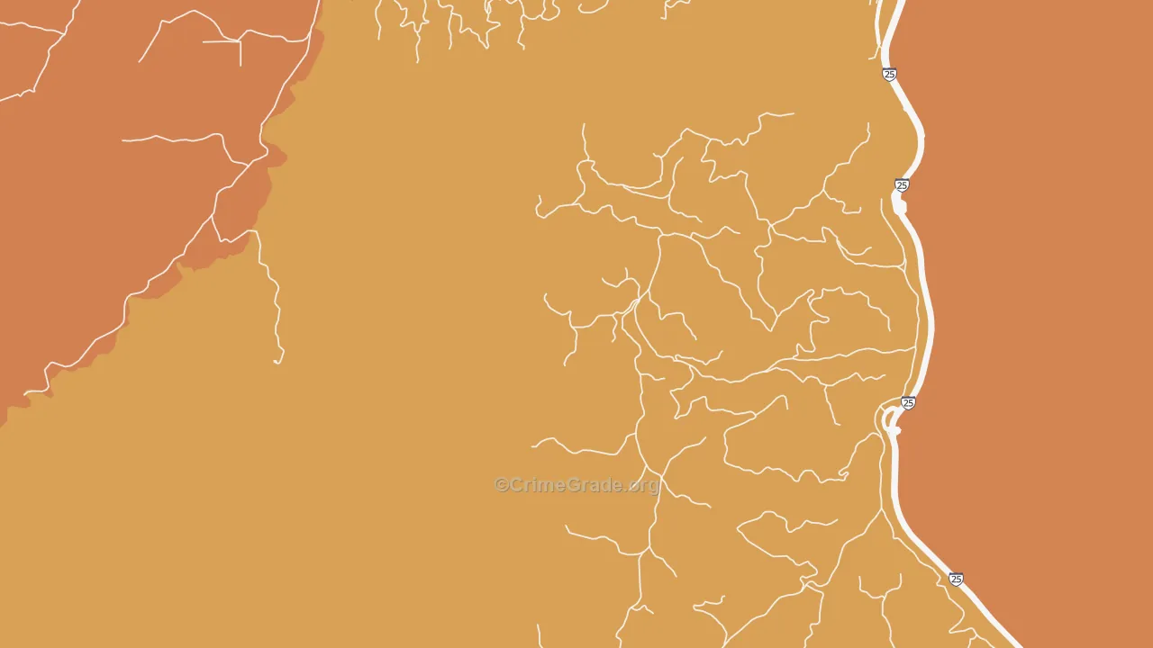 Sopris, CO Map of Assault Rates