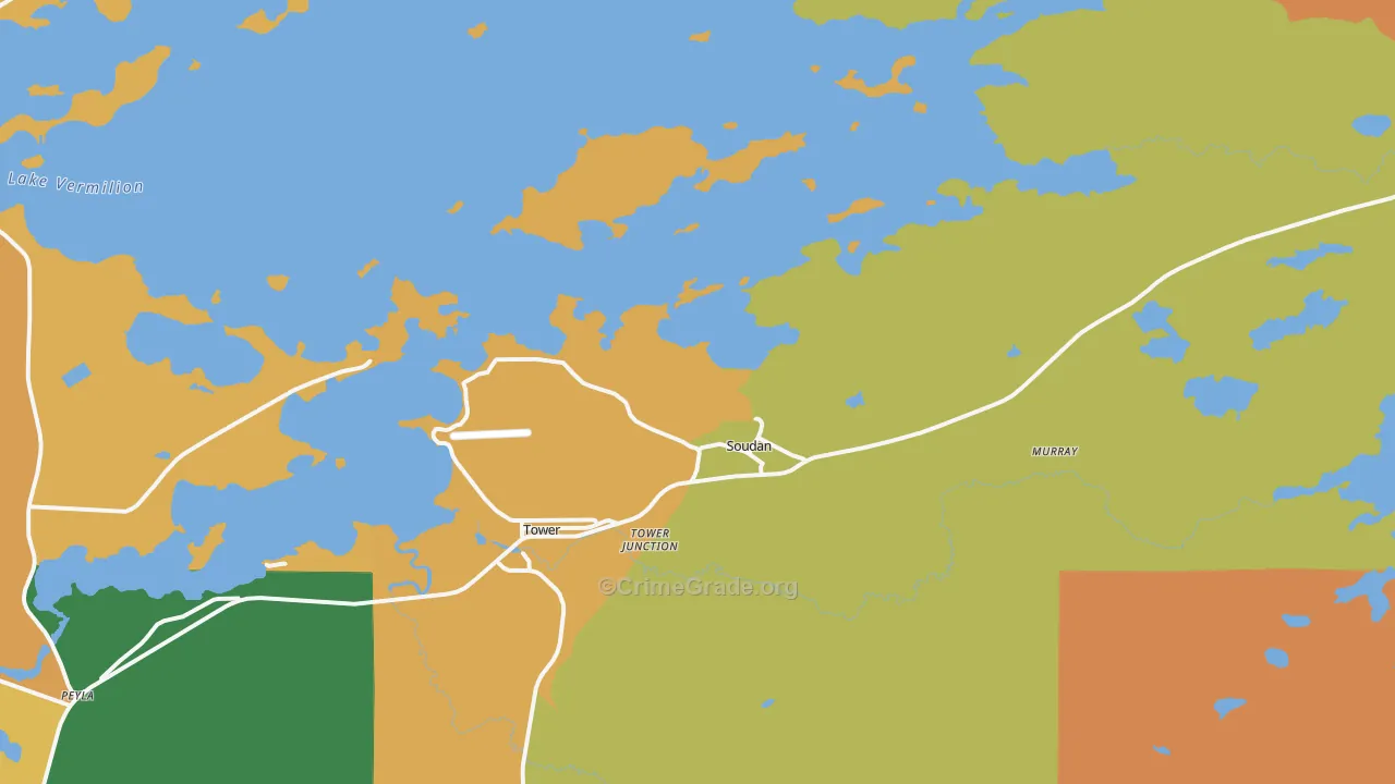 Soudan, MN Map of Assault Rates