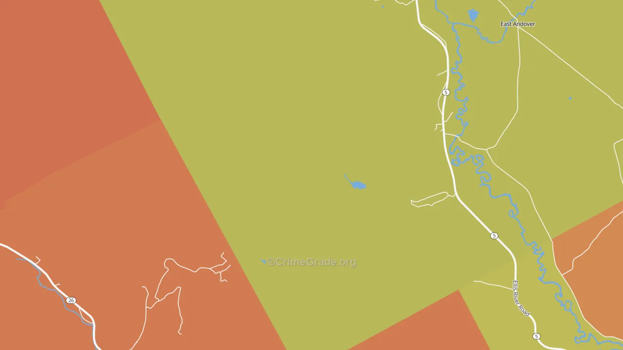 South Andover, ME Map of Assault Rates