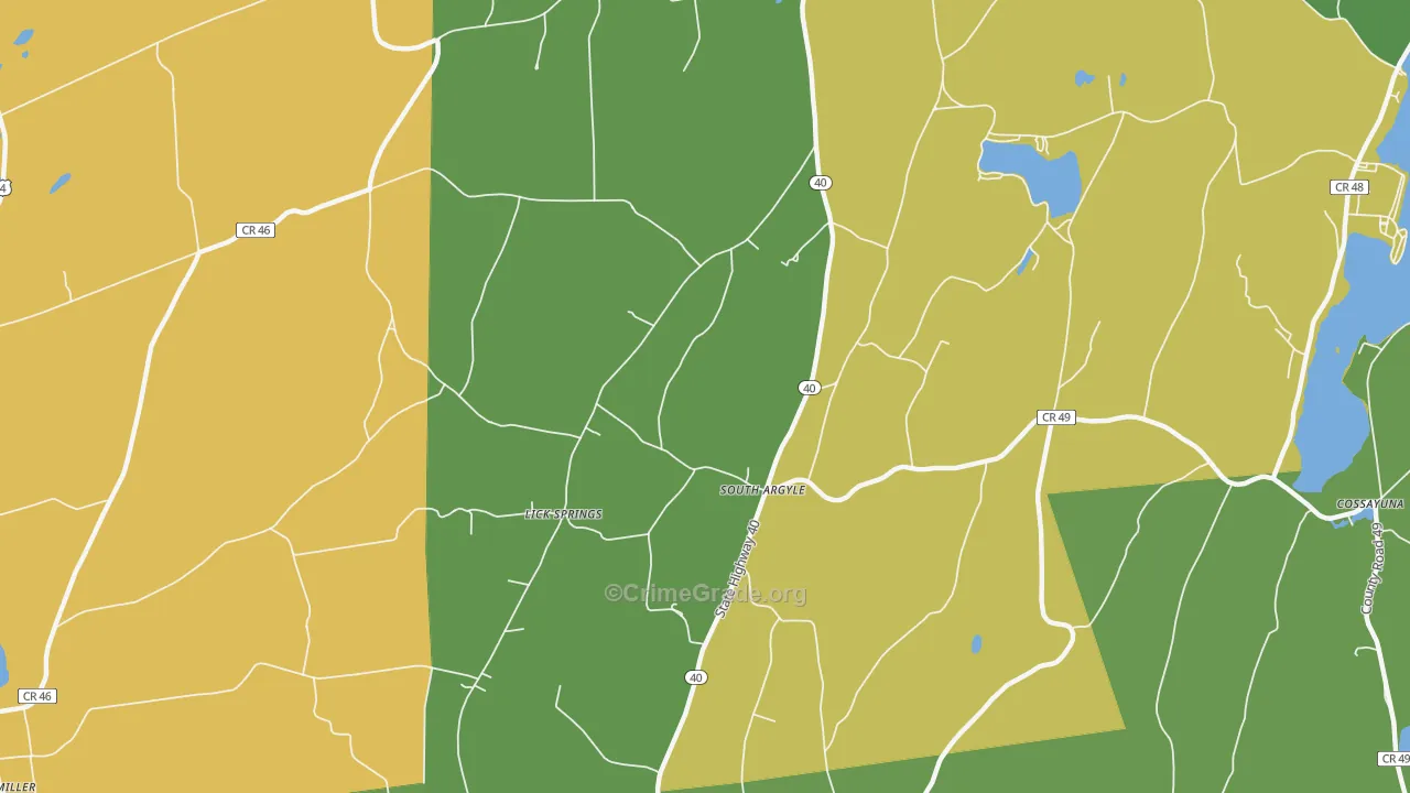 South Argyle, NY Map of Assault Rates