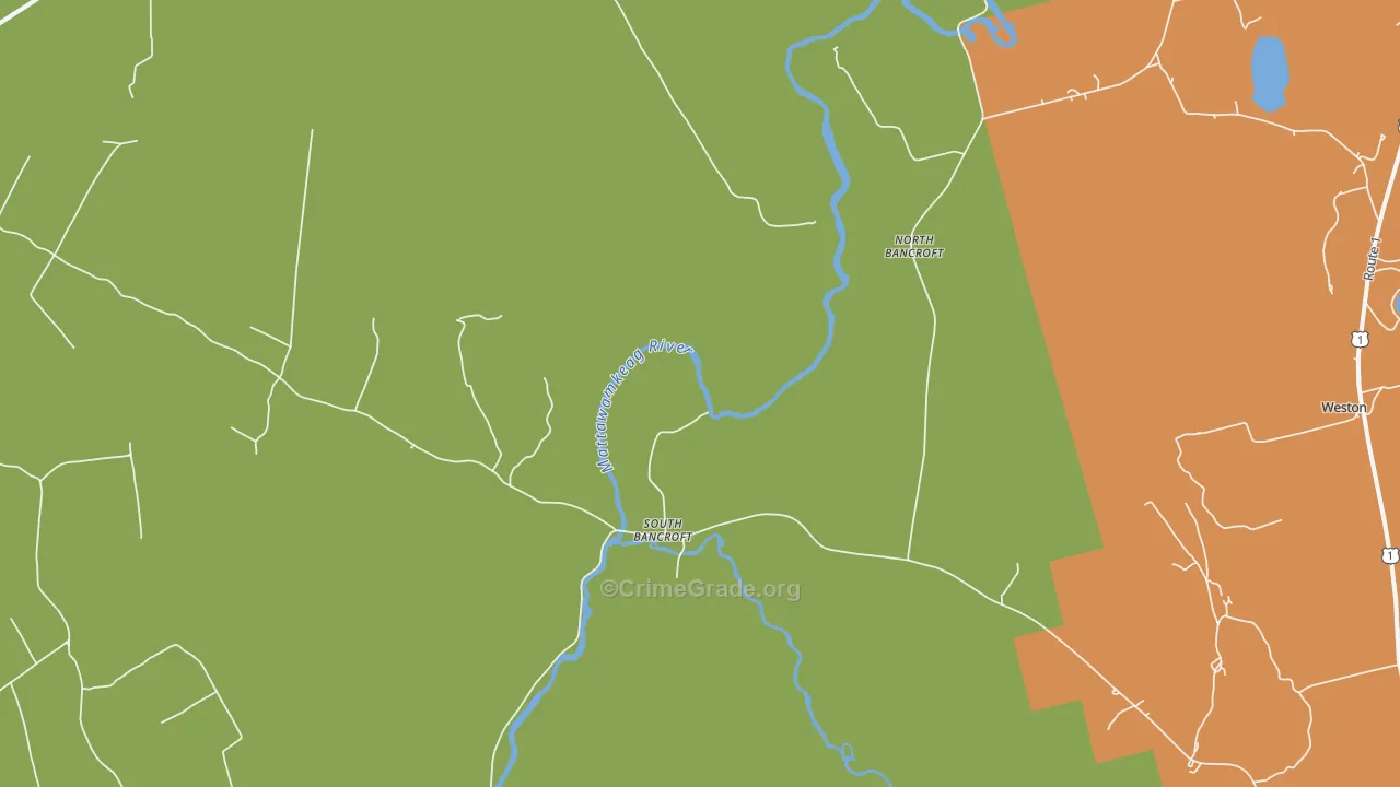 South Bancroft, ME Map of Assault Rates