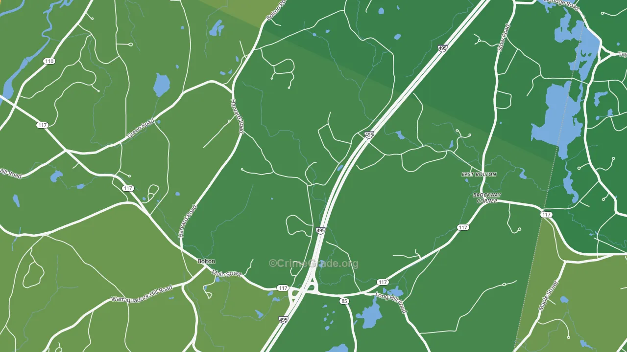 South Bolton, MA Map of Assault Rates