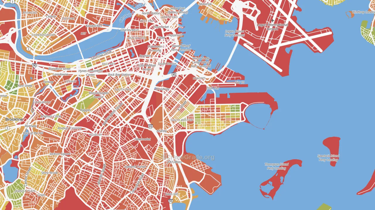 South Boston, Boston, MA Map of Assault Rates