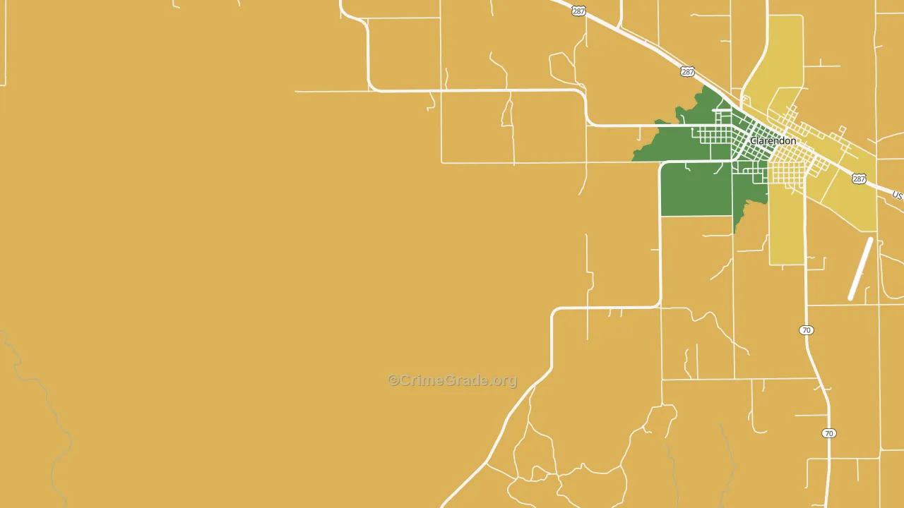 South Brice, TX Map of Assault Rates