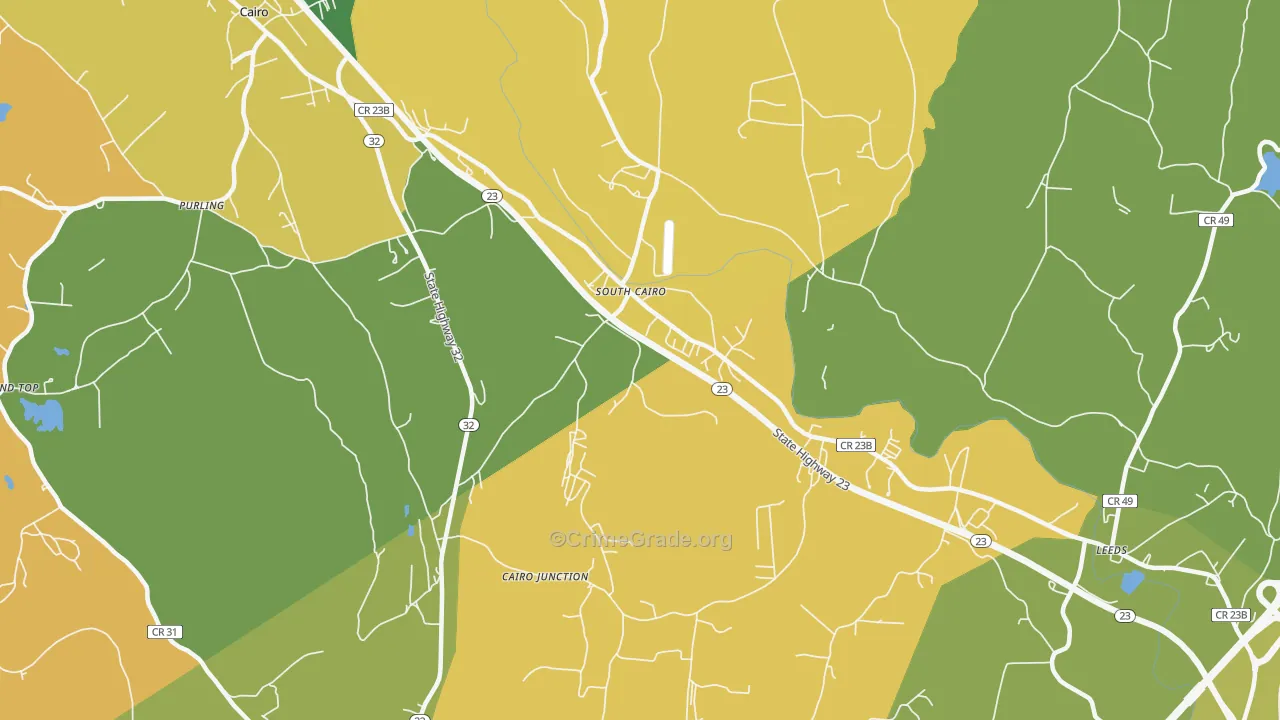 South Cairo, NY Map of Assault Rates