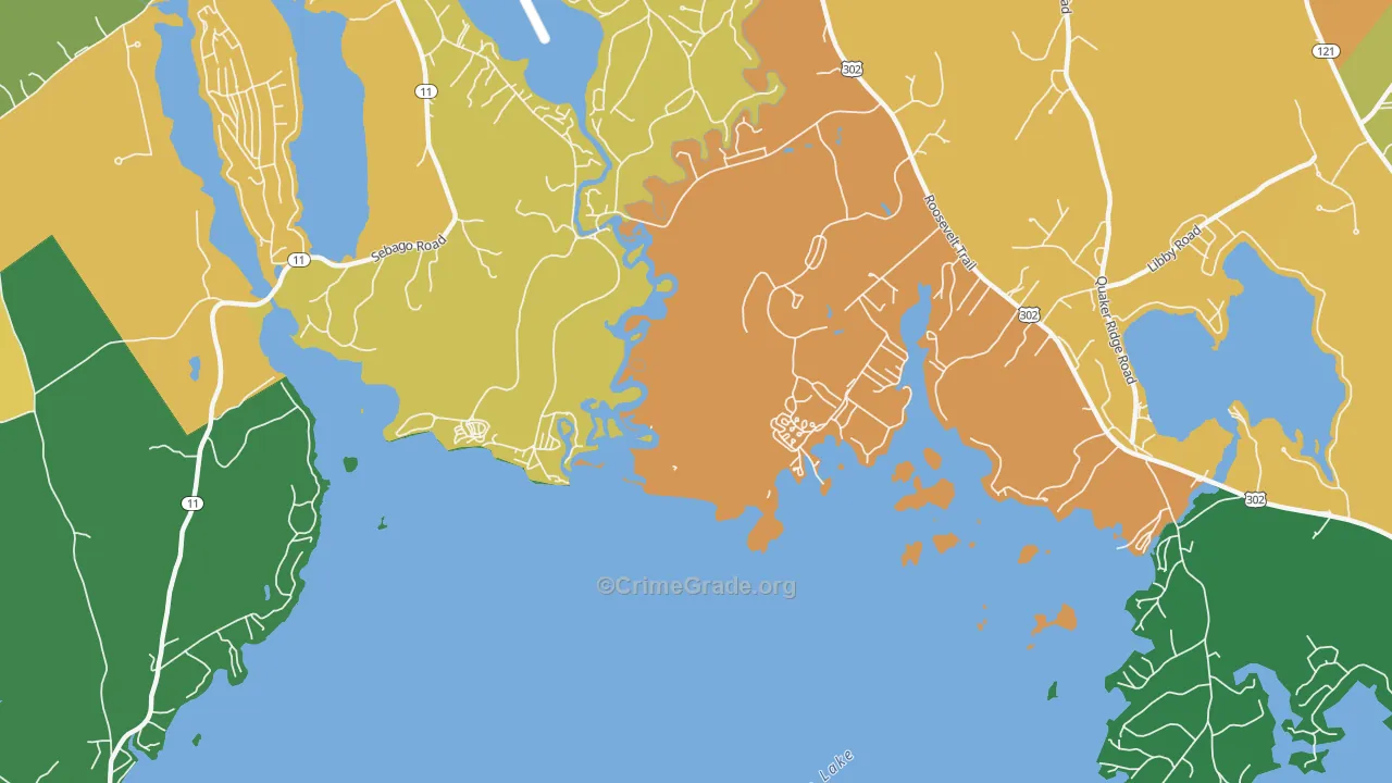 South Casco, ME Map of Assault Rates