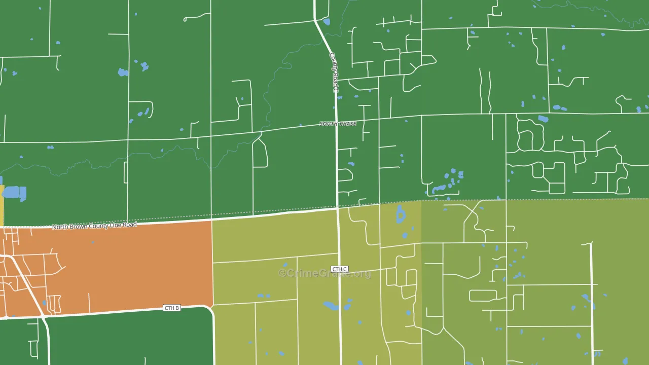 South Chase, WI Map of Assault Rates